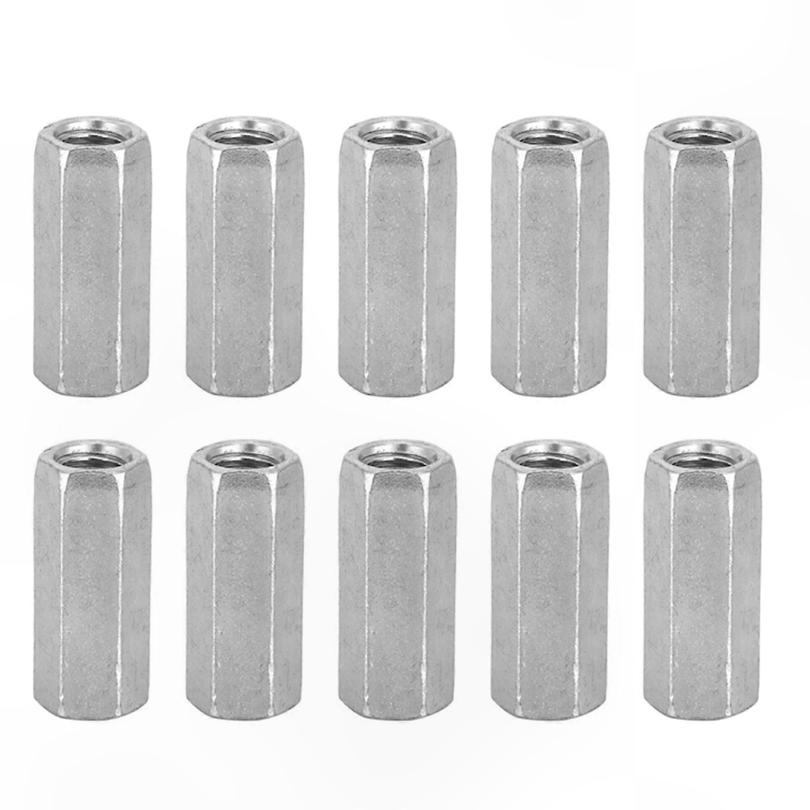 10-Pack M8 Hexagonal Standoff Nuts with Threaded Rods (M8x30mm)