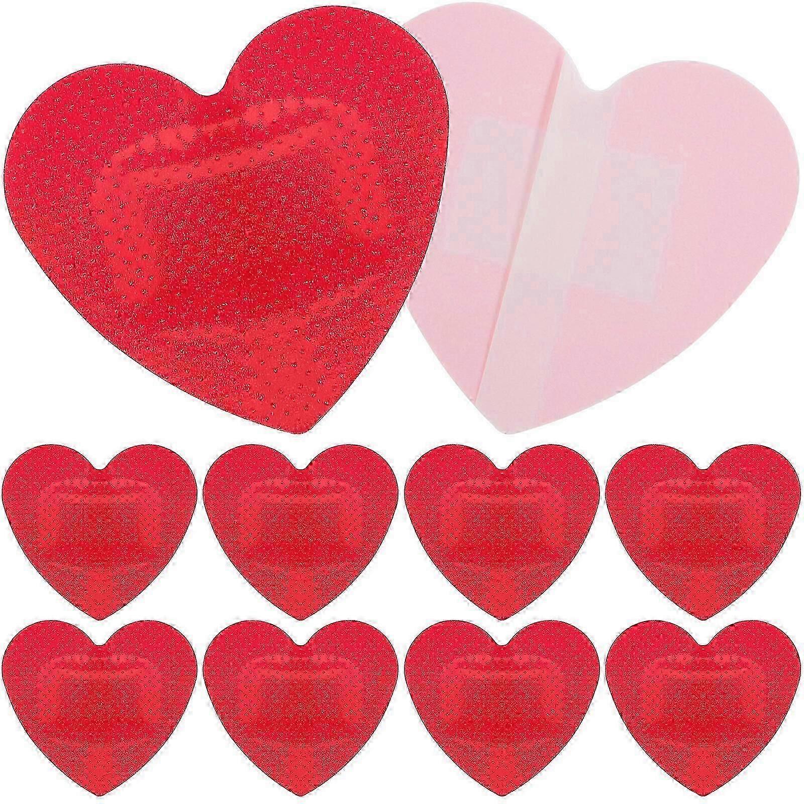 25Pcs Heart-shaped Wound Bandages First Aid Patches Adhesive Wound Patches Outdoor Wound Patches