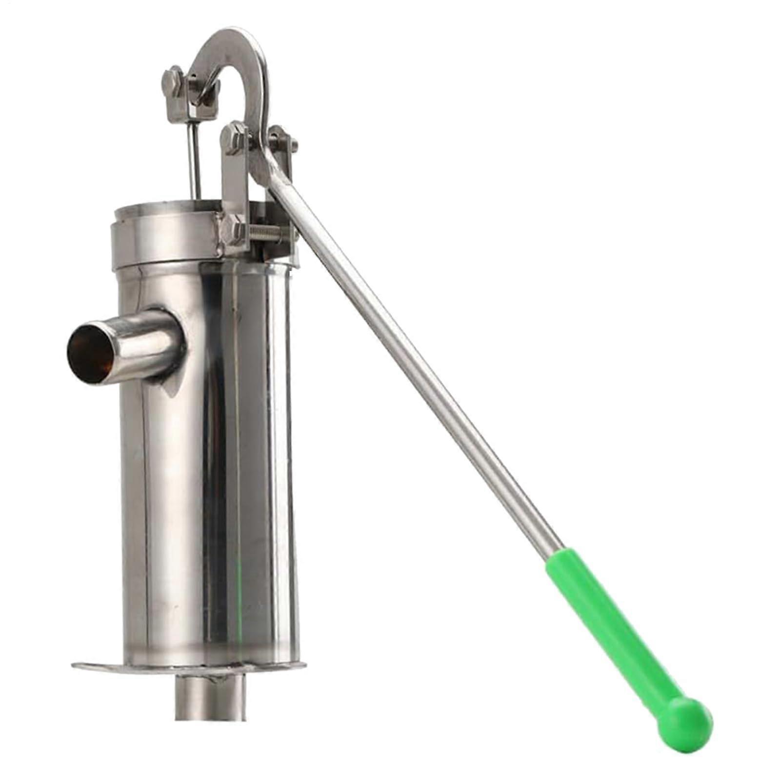 Hand Well Pump Manual Deep Water Pump, Suction Device Booster Fountain Stainless Steel Irrigation Tool Designed for Garden Lawn Use and Feed