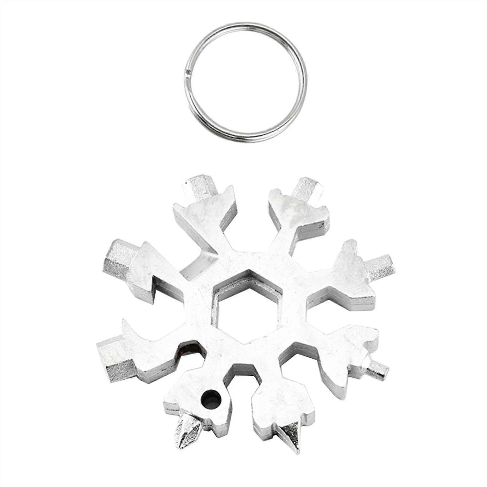 Snowflake Multitool, Snowflake Multitool,Screwdriver Spanner,Snowflake Multitool Snow Flakes Wrench Screwdriver Keyring