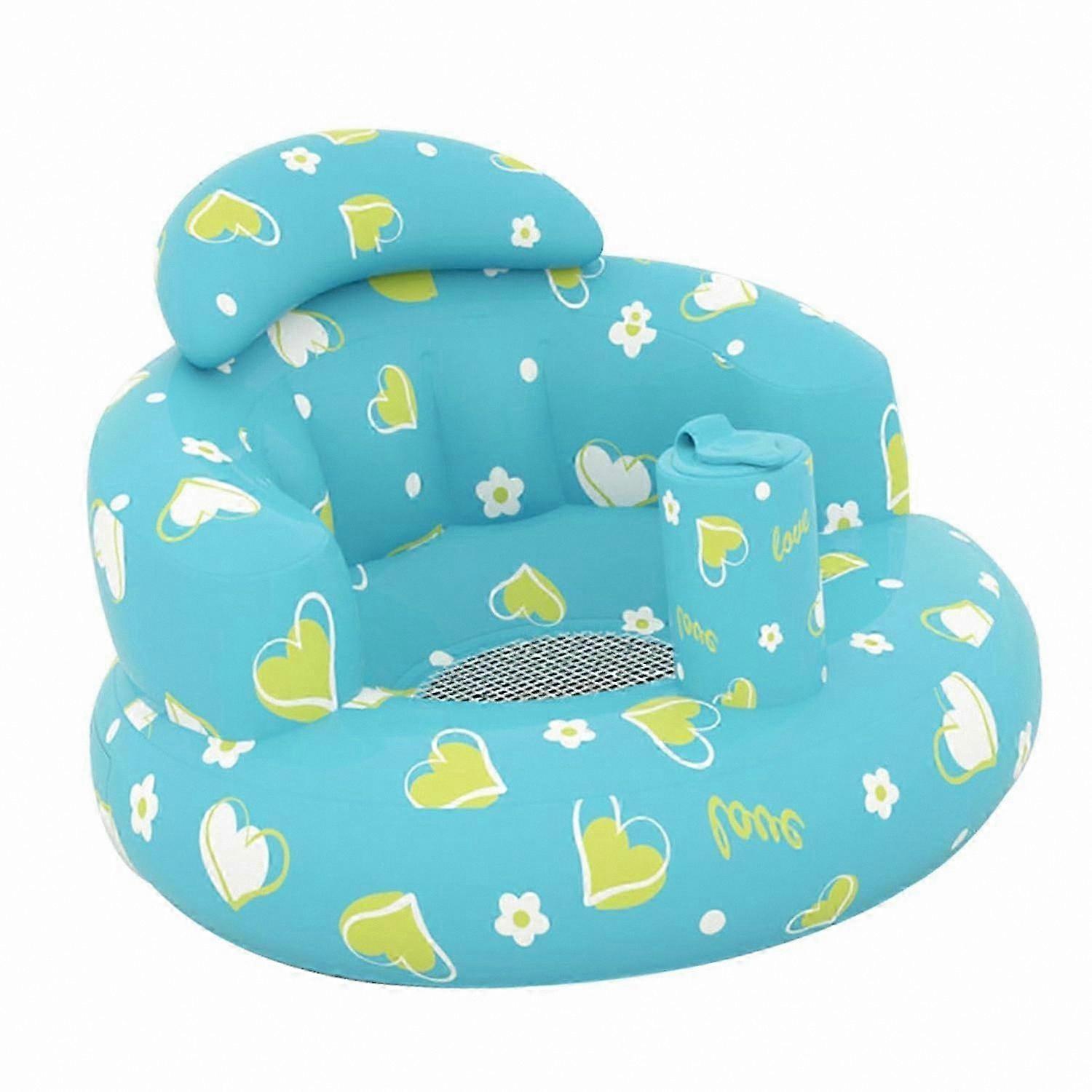 Inflatable Baby Seat for Infants 3 Months+, Portable Blow-Up Chair with Air Pump, Supportive Travel-Friendly Design