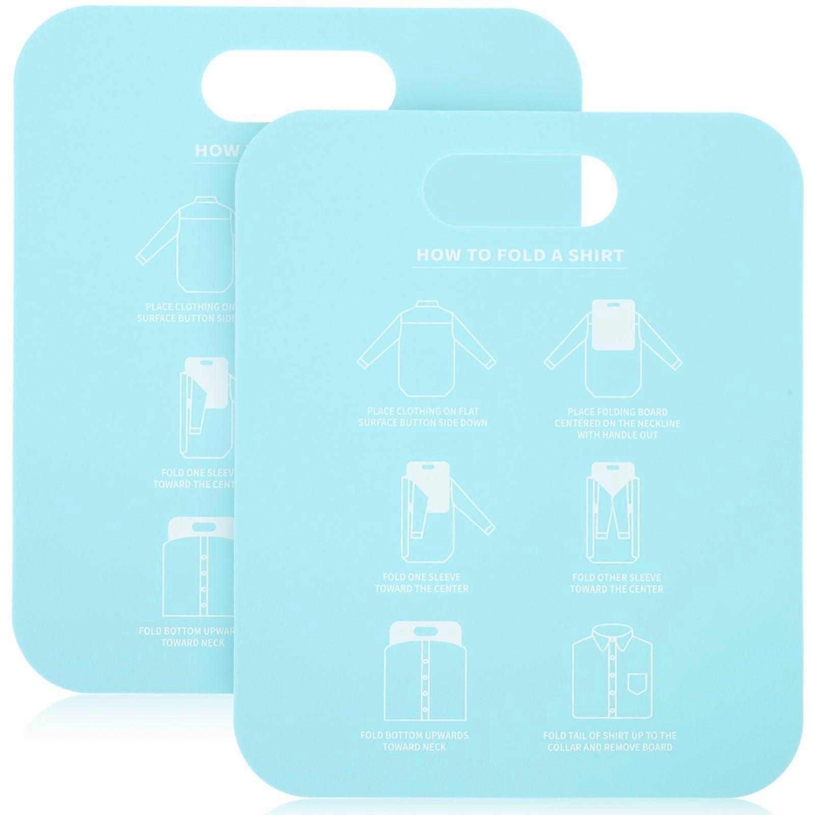 2pcs Shirt Stacking board Practical Clothing Package Board Clothes Foldable Aid Tool