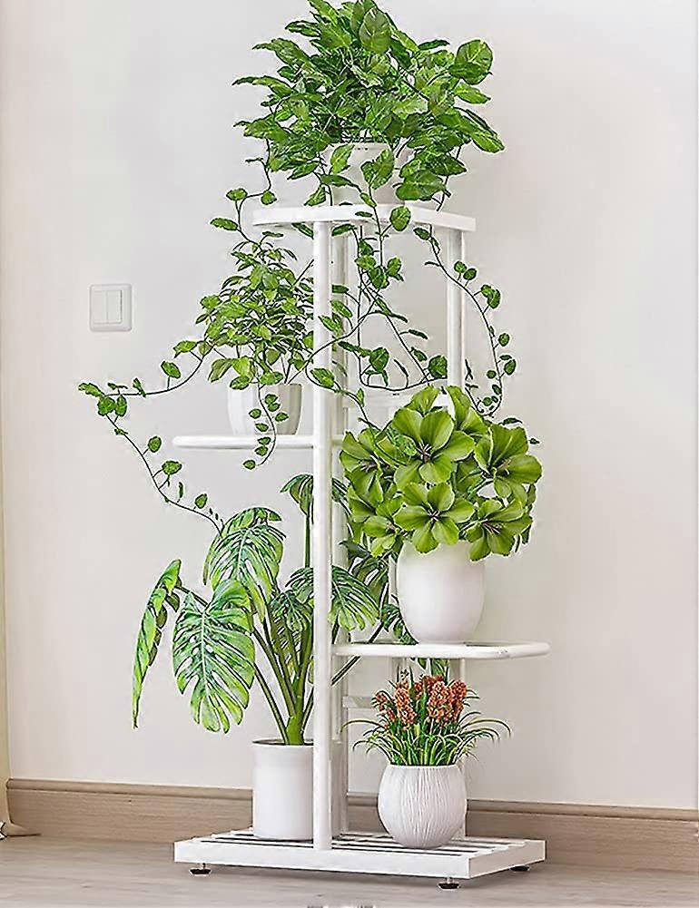 Corner Plant Stand 7Tier Indoor/Outdoor For Succulents, SpaceSaving Display Shelf For Small Spaces White