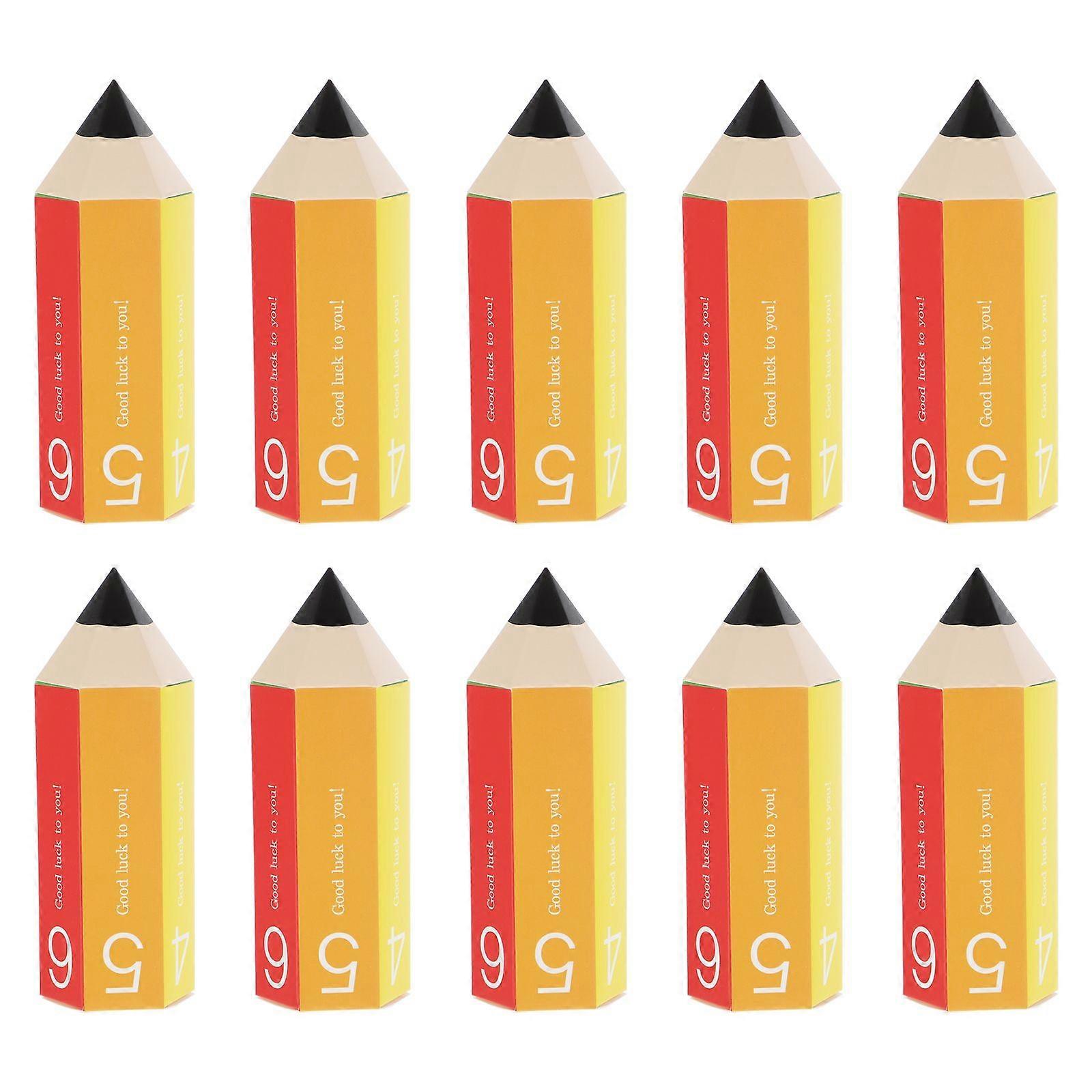 20pcs Pencil Shaped Candy Boxes Creative Pencil Cookies Boxes for Decorations