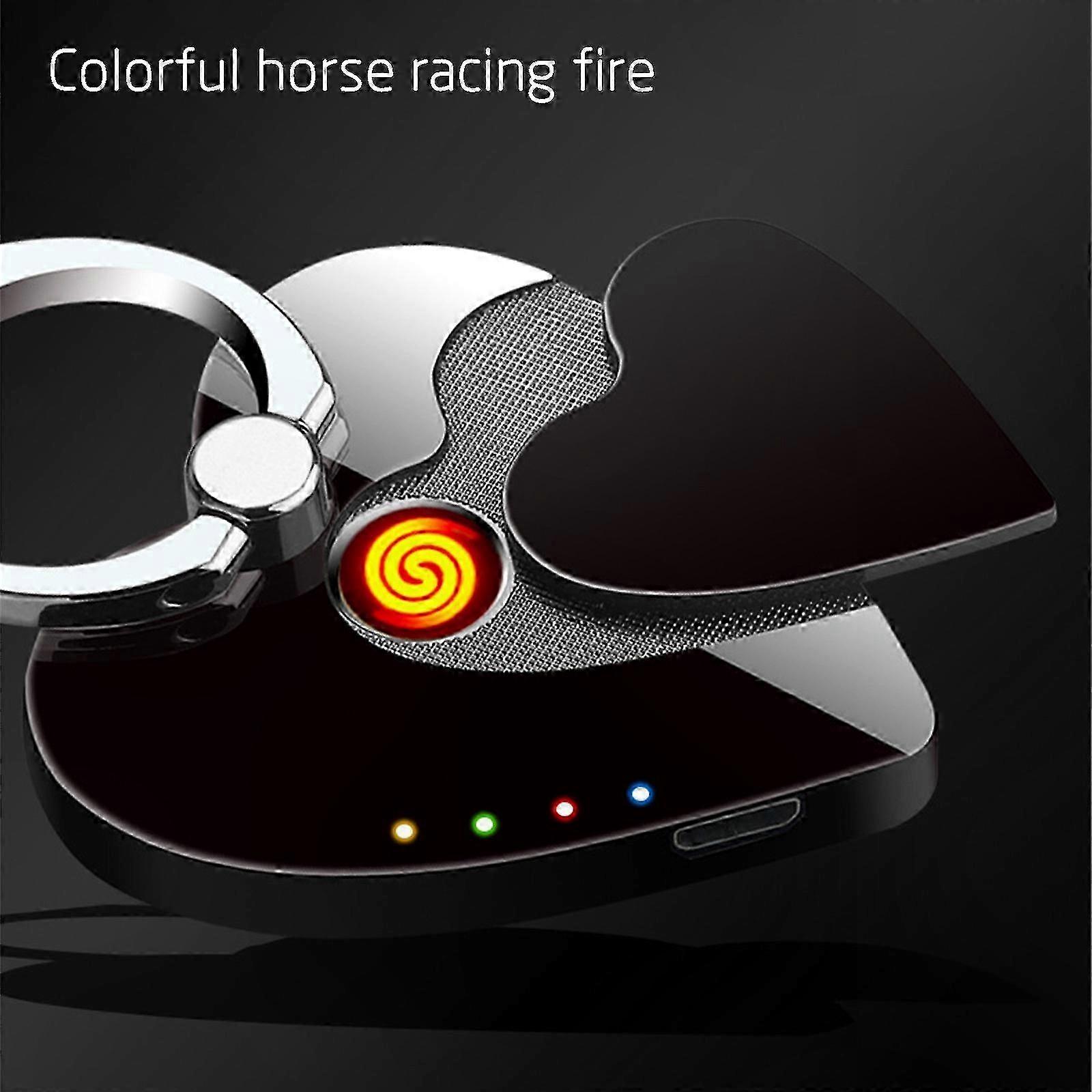 Heart-Shaped Phone Accessory with USB Ignition Functionality and LED Lighting Feature for Mobile Devices