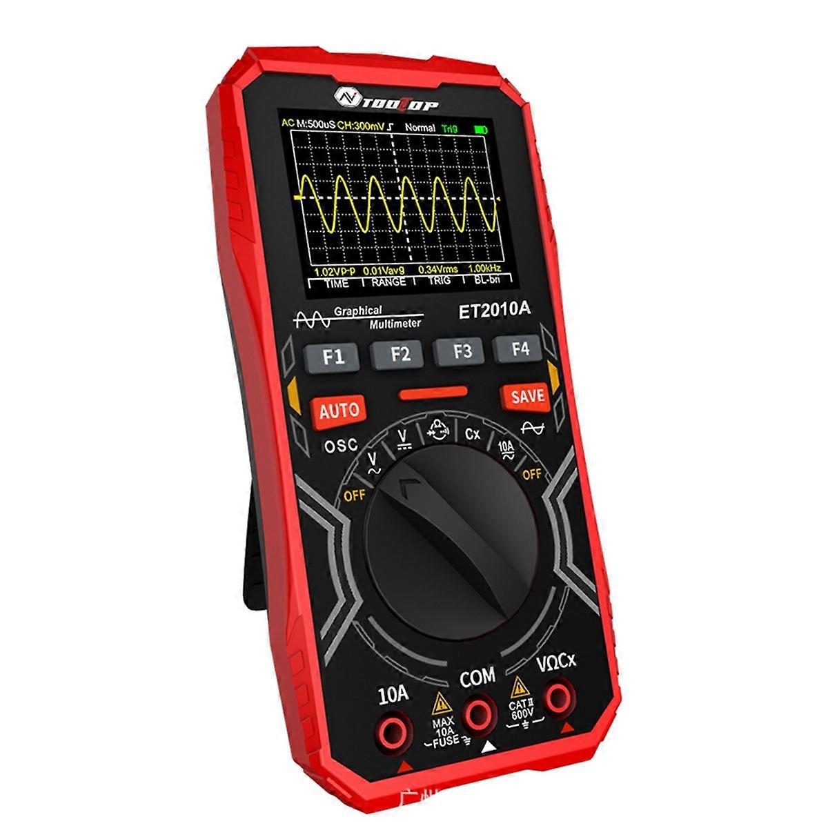 ET2010A ψηφιακό παλμογράφο πολύμετρο 1Mhz 2.5MSps AUTO παλμογράφος 600V γραφικό πολύμετρο