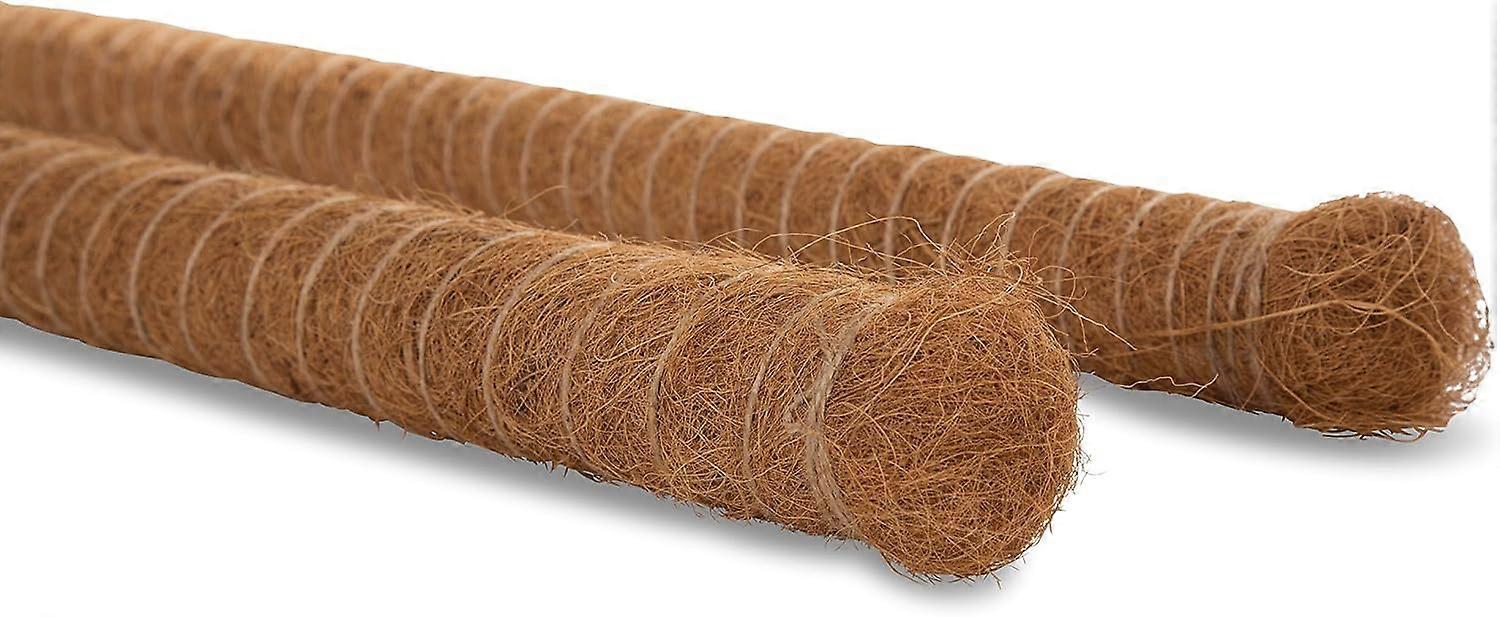 Bâton de plantation Noix de coco 80+110 cm I Ø 45mm I Extensible I Fibre de coco naturelle I Porte-plante I Treillis I Bâton de mousse Bâton de noix de coco