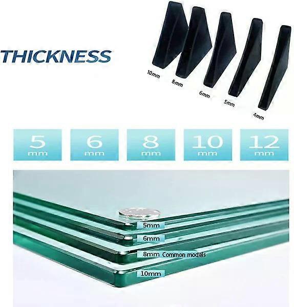 Triangular glass corner protectors, 20 pieces, protect corners from damage