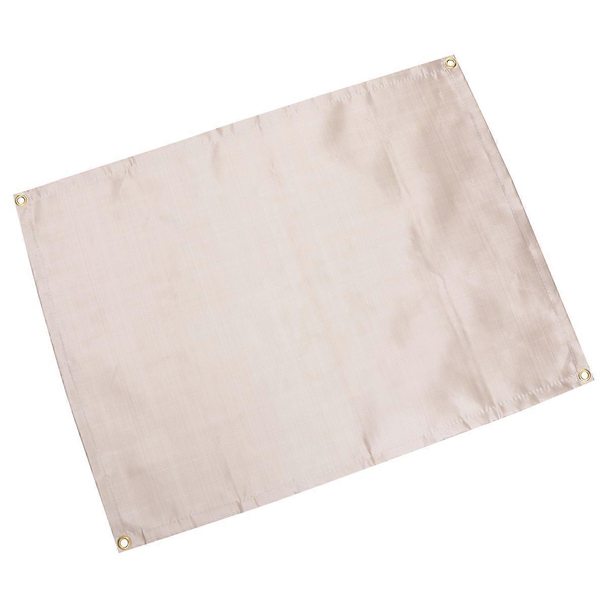 Flame Retardant Beige Fire Blanket Made of Glass Fibre for Emergency Survival in Kitchen and Camping 1PC