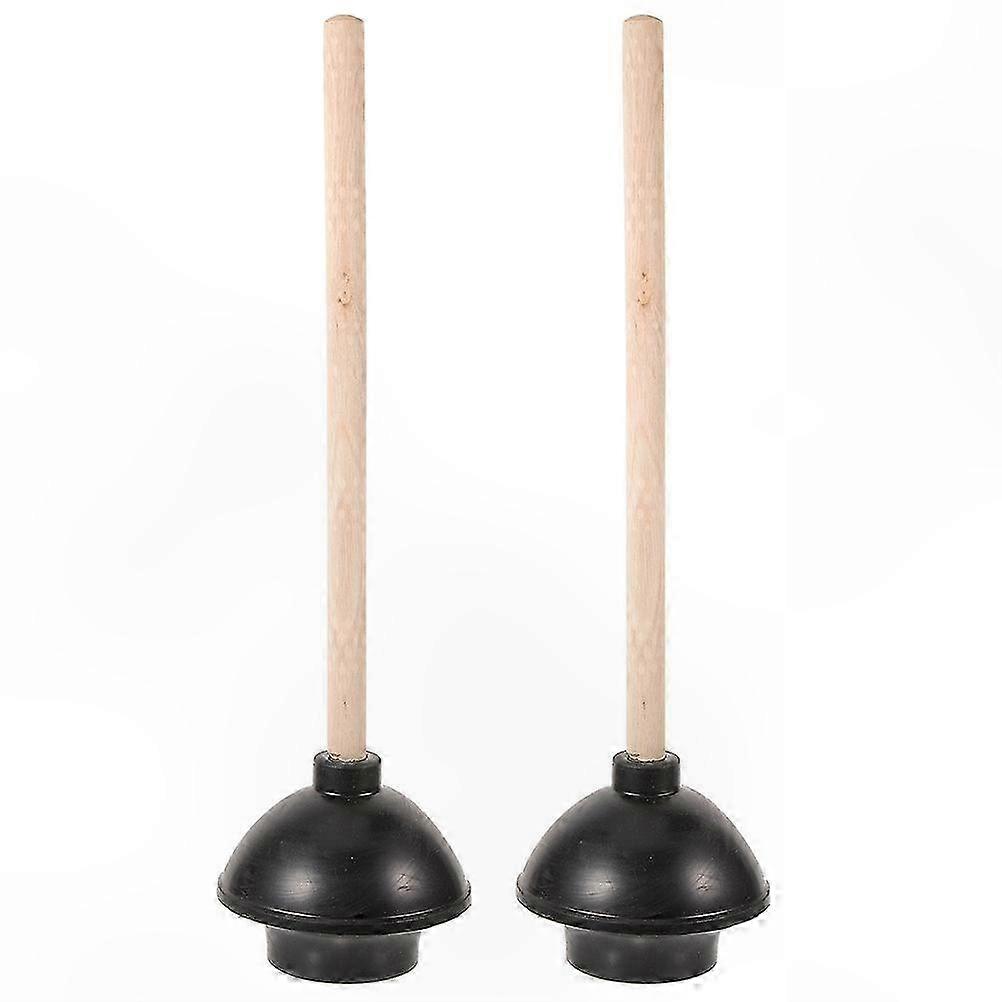 Bathroom Pipe Cleaning Tool - 2 Pack Toilet Plunger for Clogs