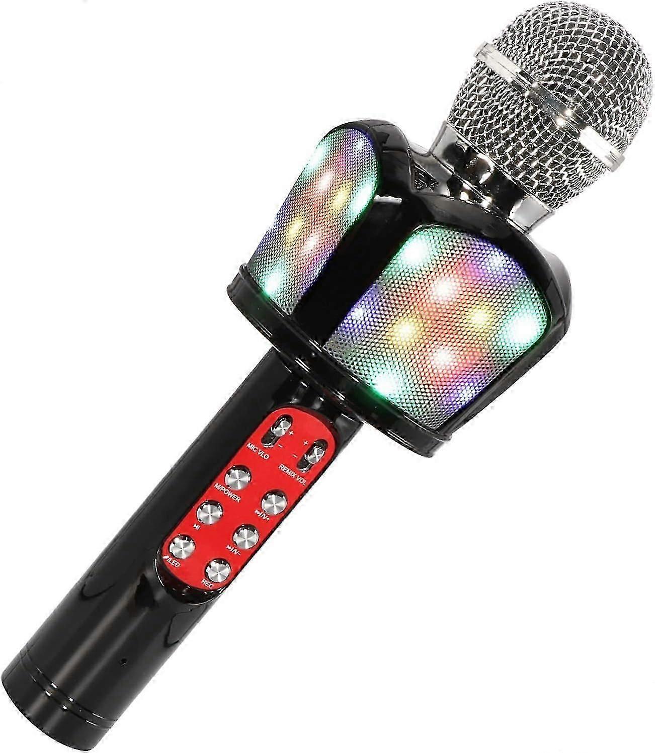 Wireless Bluetooth Karaoke Microphone,4 in 1 Portable Handheld Karaoke Microphone Bluetooth Speaker