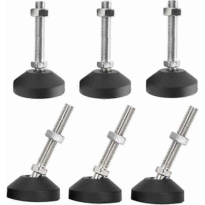 Pack Universal Adjustable Silicone Feet D40*M8*50 M8 Threaded Nylon Articulated