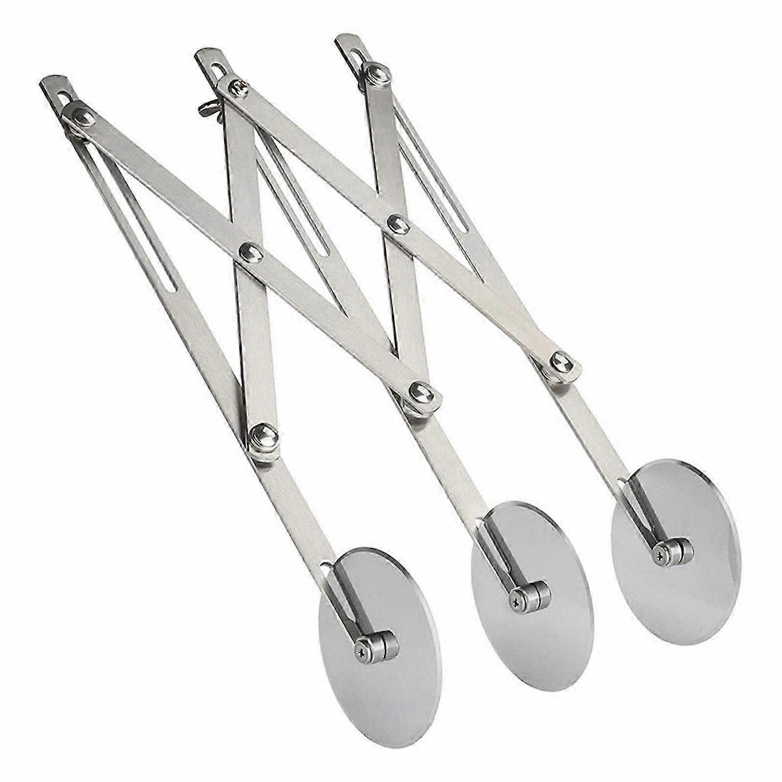 Adjustable Stainless Steel Pizza Cutter Wheel for Kitchen Baking Tools