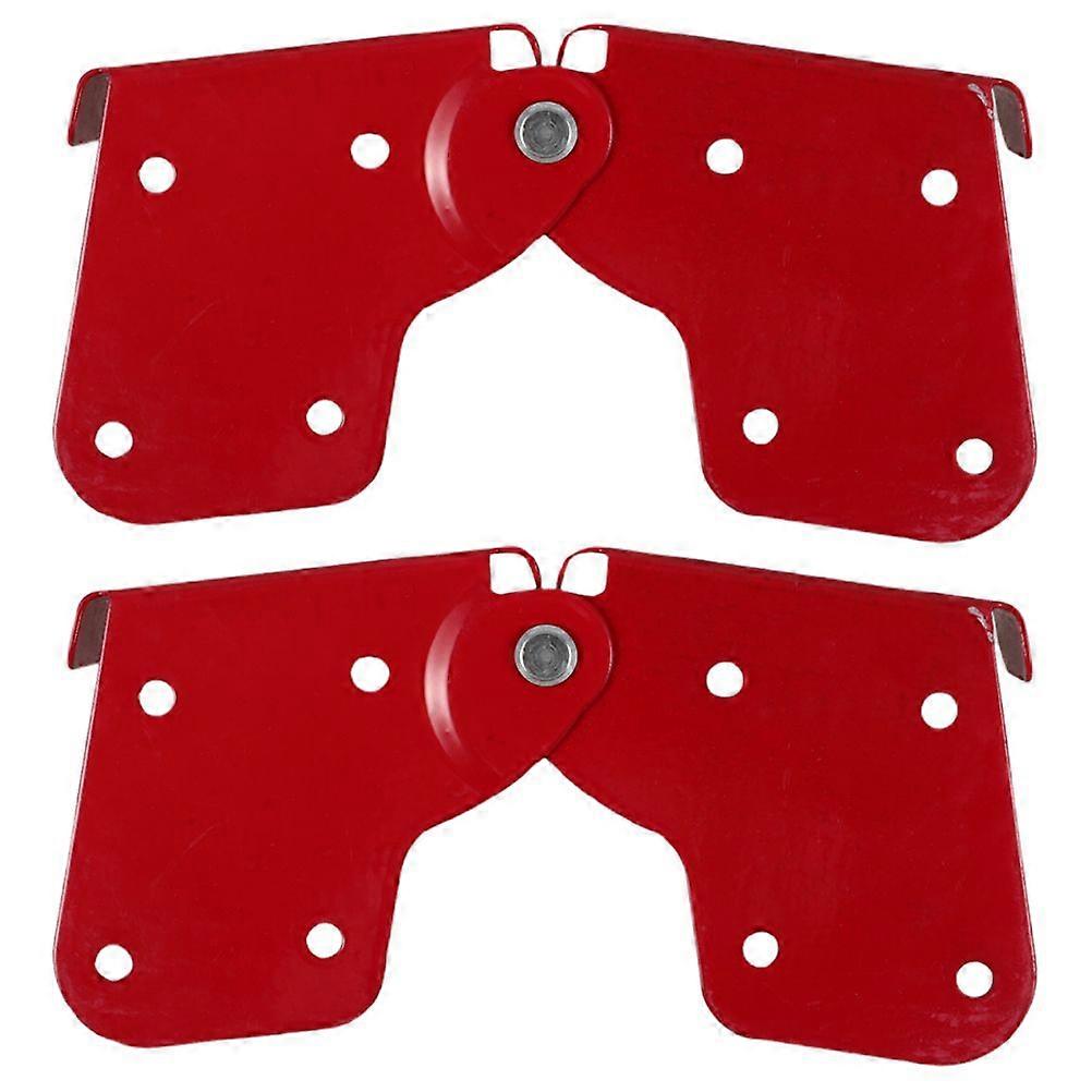 2pcs Attic Ladder Hinge Herringbones Ladder Tie Rod With Anti Slip Screws Red Attic Ladder Accessories Step Ladder Hinge Replacement Kit