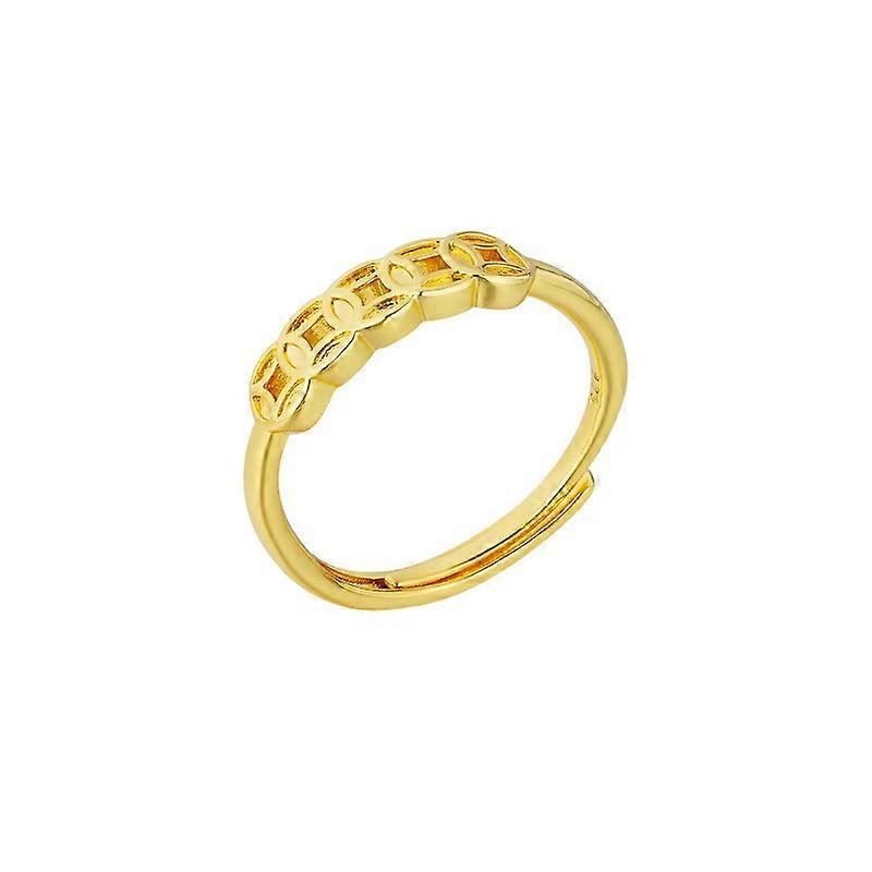Five Emperors Coin Ring, Women's Versatile Index Finger Ring Open Adjustable