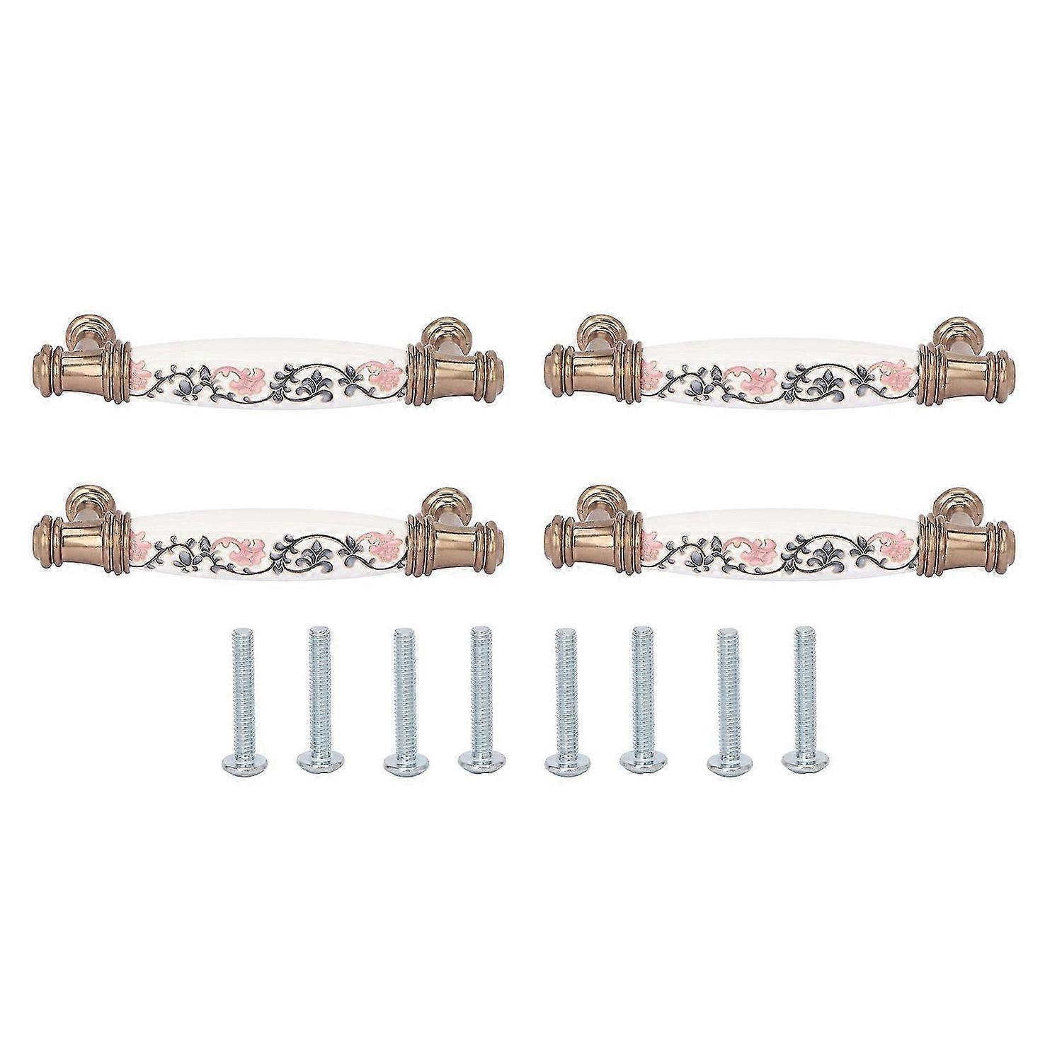 2025 Latest Model 4 Sets Cabinet Door Handle Retro American Style Ergonomic