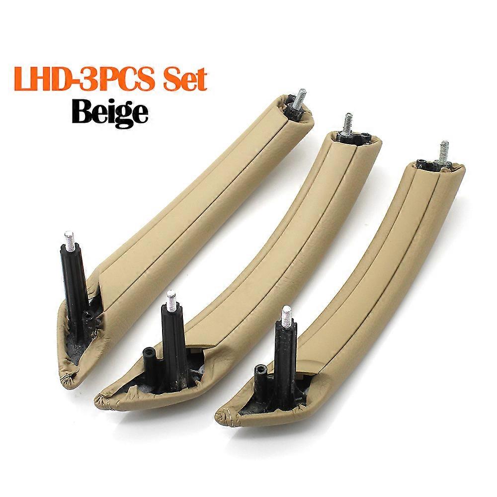 3PCS Car Passenger Door Front Rear Pull Handle Assembly Set Replacement For BMW 5 Series E60 E61 2006-2010 51416983668