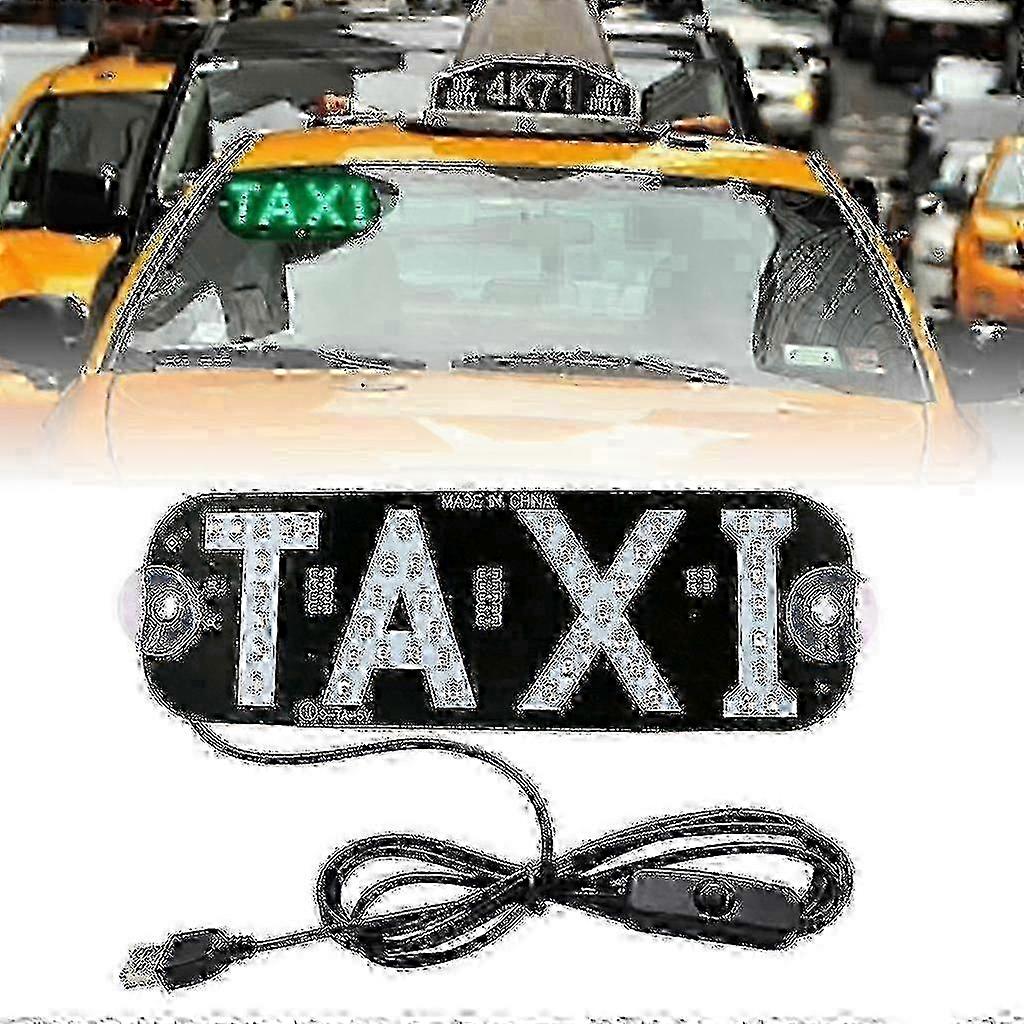 Taxi sign light for cars, LED window hook with USB