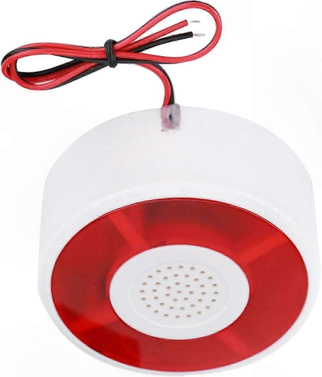 12V LED Strobe Warning Light with Sound Alarm Signal Flashing Siren for Safety Alerts