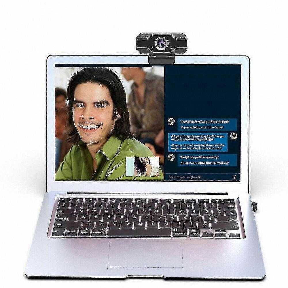 Full HD 1080p USB Webcam with Built-in Microphone for PC, Laptop, and Desktop Use