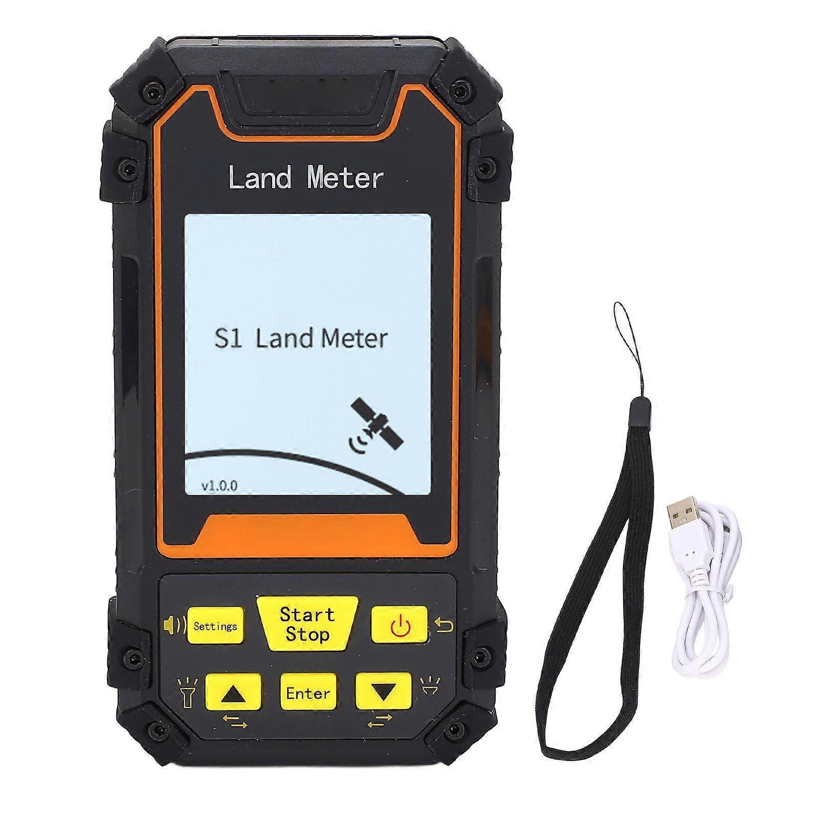 Handheld Land Survey Meter 2.4 Inch Black White Screen GPS GNSS Land Tester for Farmland Area and Distance Measurement