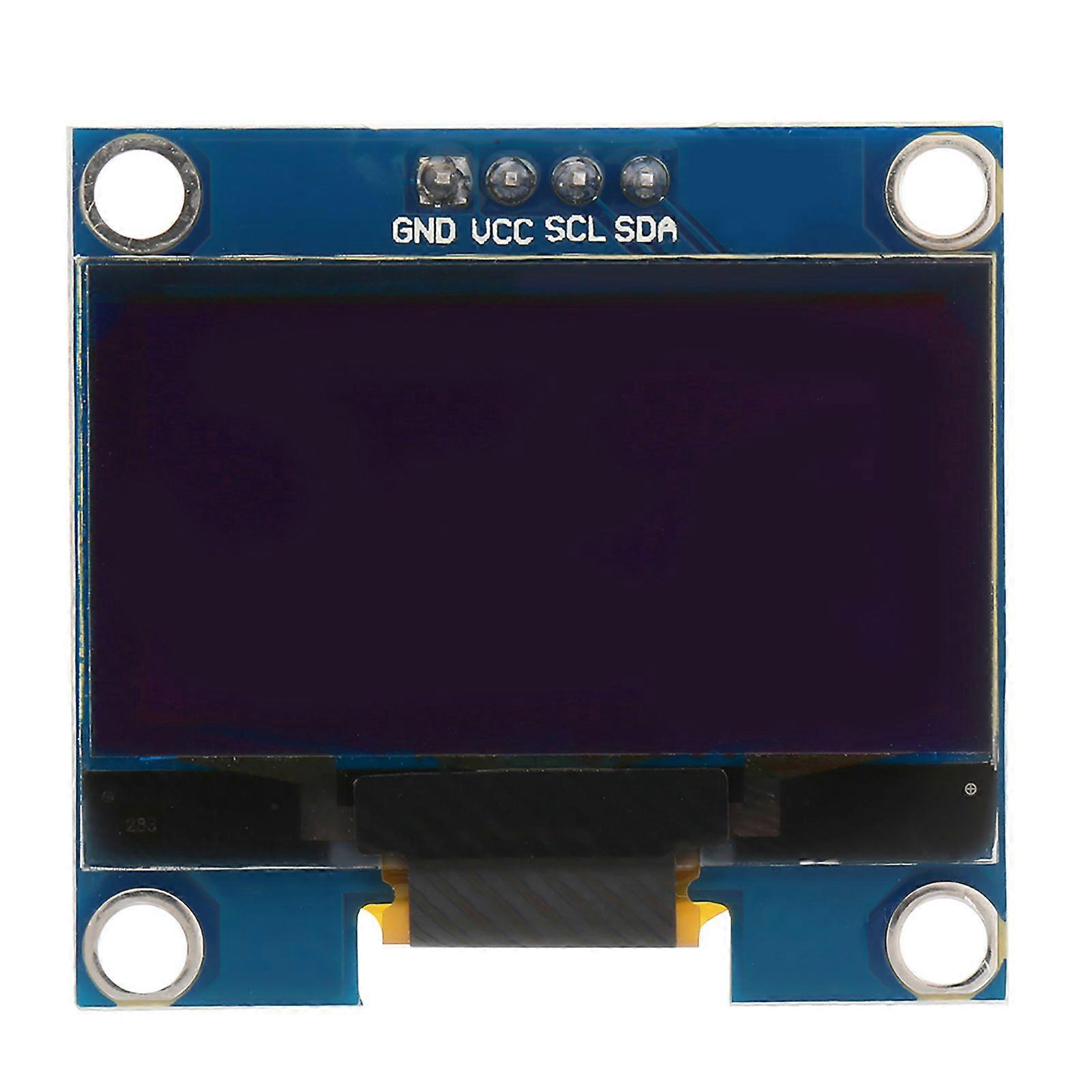 1 stk. 1,3-tommers OLED-skjermmodul IIC I2C kommuniserer 128 x 64 hvit tekstfarge