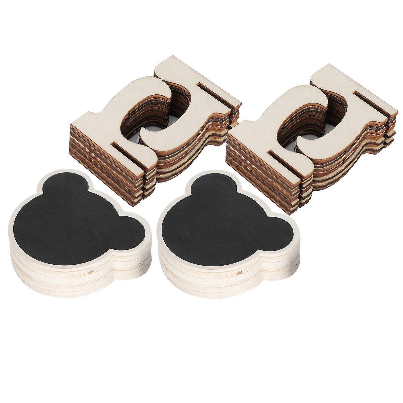 2 Set Wood Mini Chalkboard Signs Place Cards Small Blackboard Weddings Parties Decoration