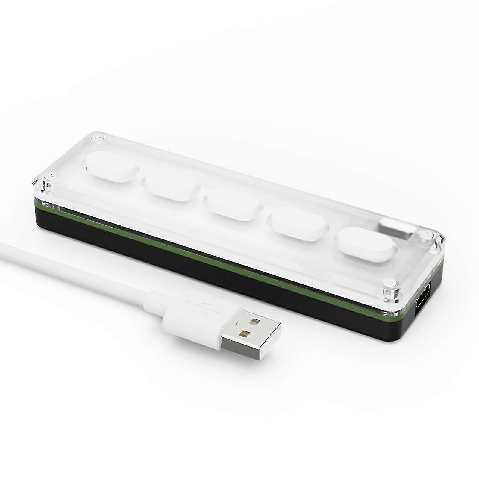 Custom Mini Keyboard 5-Key Macro Button Macropad Programming Support RGB Hotswap Keypad Mechanical Gaming Keyboard