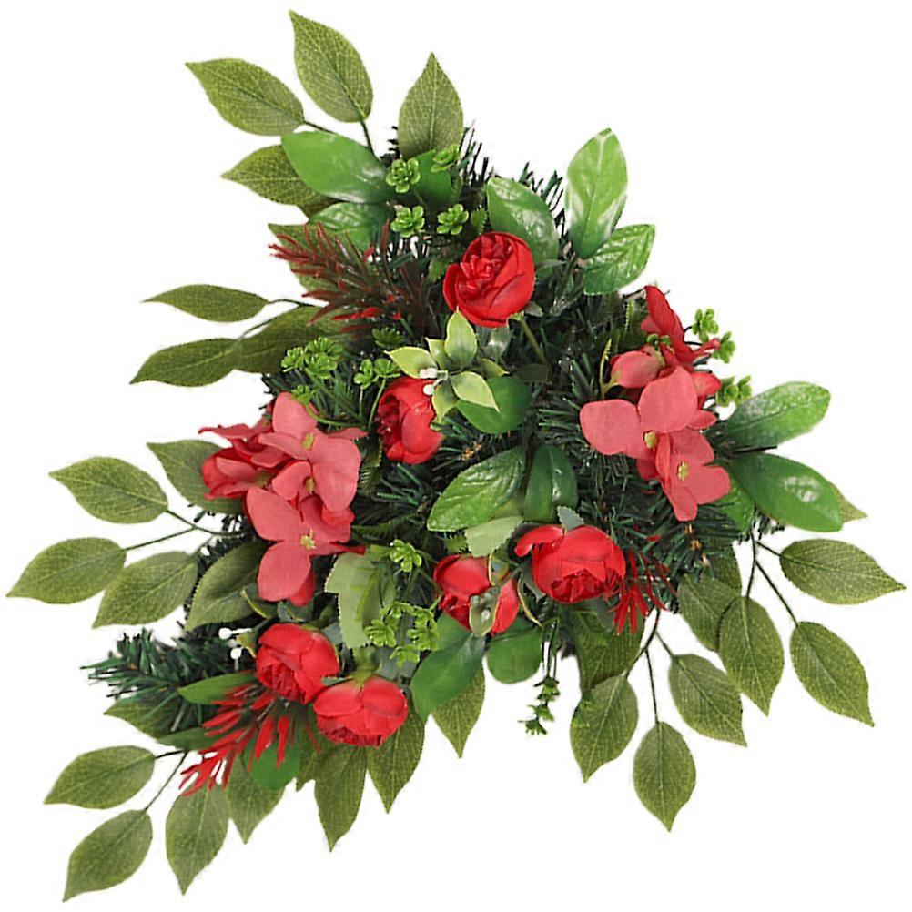 Wall Hanging Artificial Flower Swag for Decoration 2Pcs