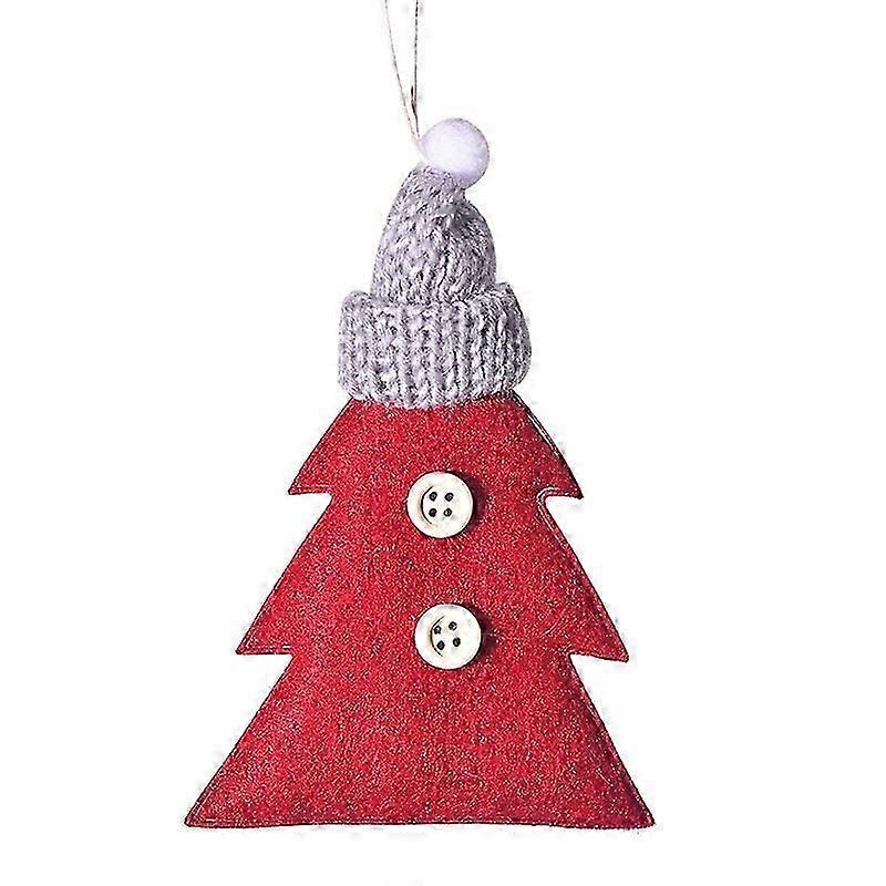 Knitted Hat Star/Christmas Tree Hanging Ornament Xmas Party Mini Decoration