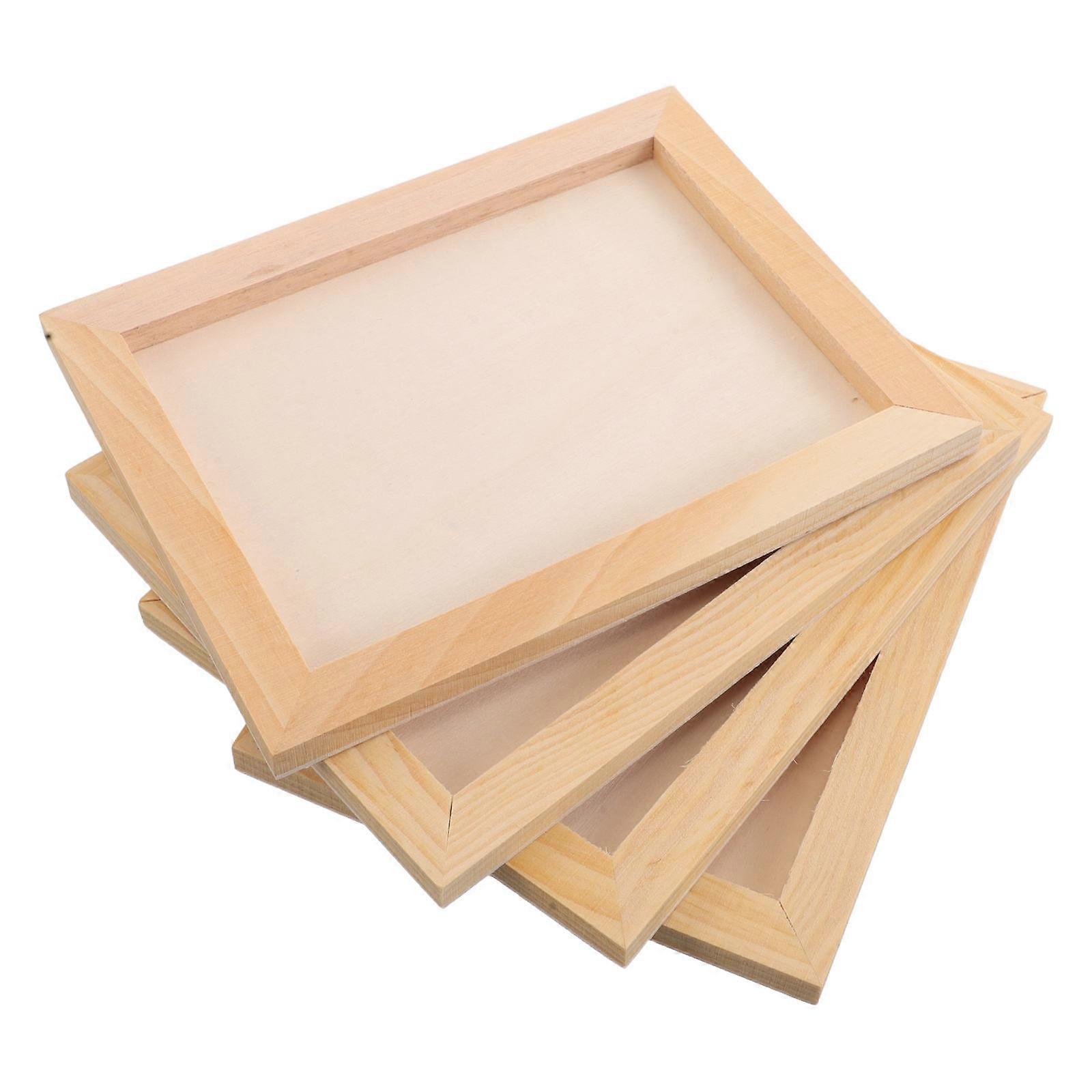 DIY Wooden Picture Frame for Kids Wood Frame for Crafts 16Pcs