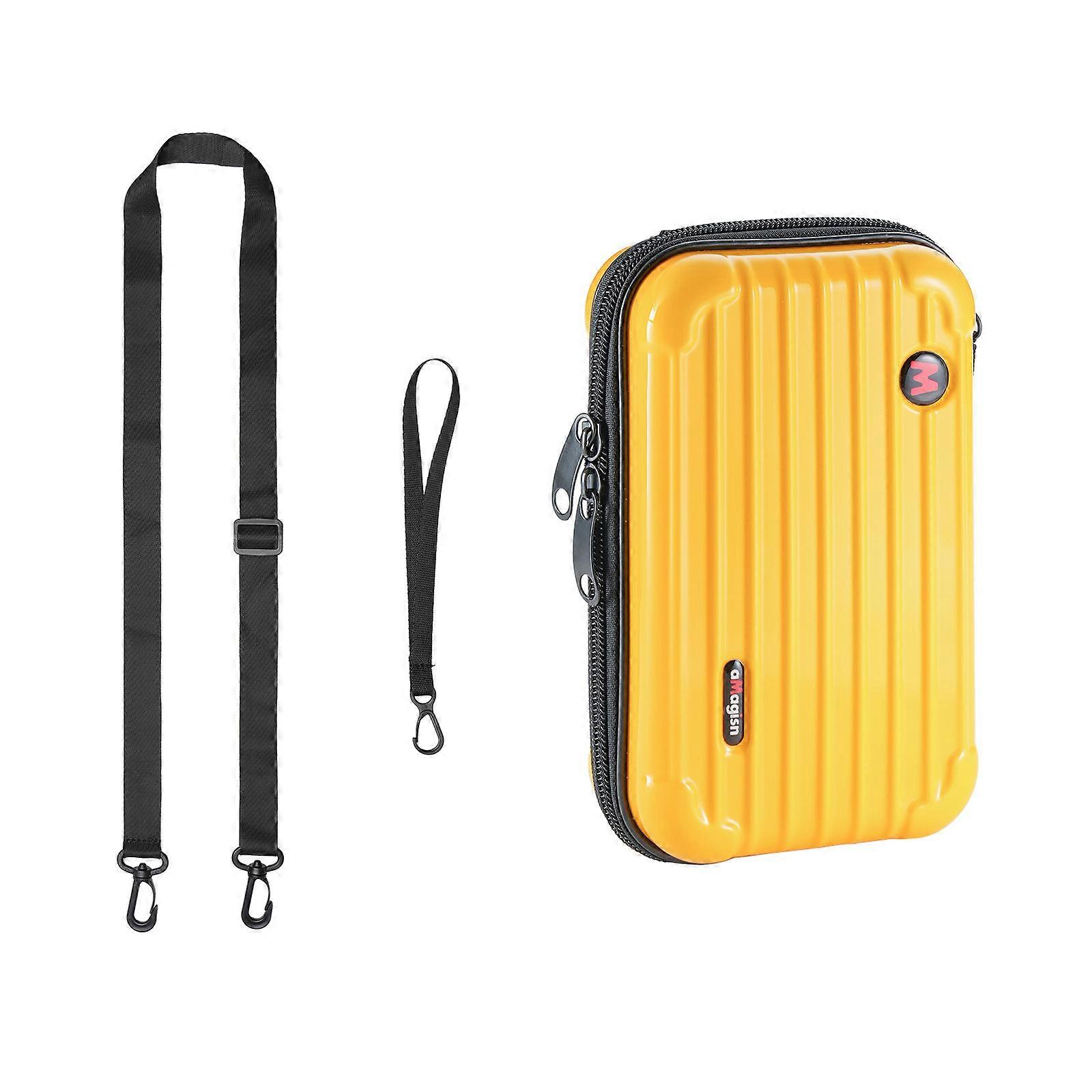 TKdaddy AMAGISN For DJI Osmo 360 Action Camera Storage Bag Compact Portable Protective Case Yellow