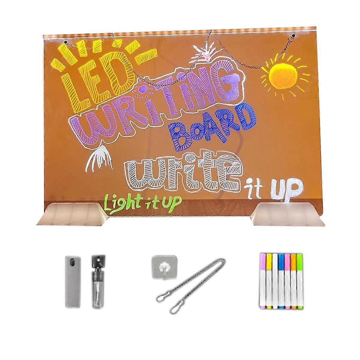 Can Be Hung Colorful 7Colors LED Dry-Erase Note Board Message Board
