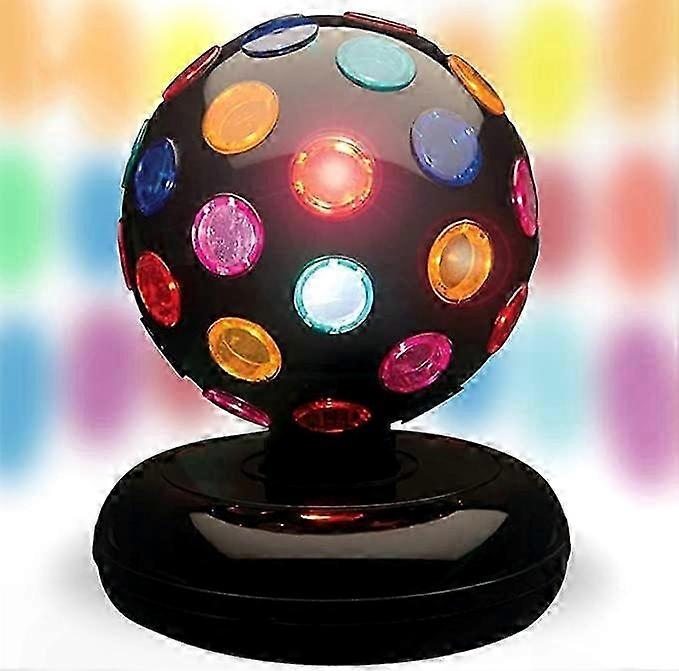 LED Disco Ball with Rotating Spinner and Multicolor Light Effects