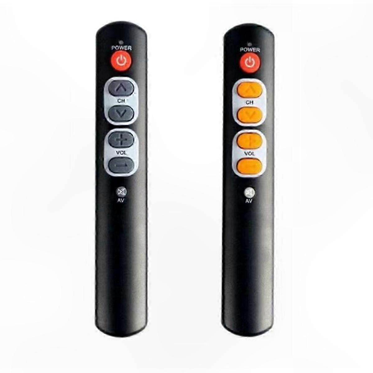 Universal TV Remote Control with Large Buttons for Seniors and Elderly Users Programmable Functionality
