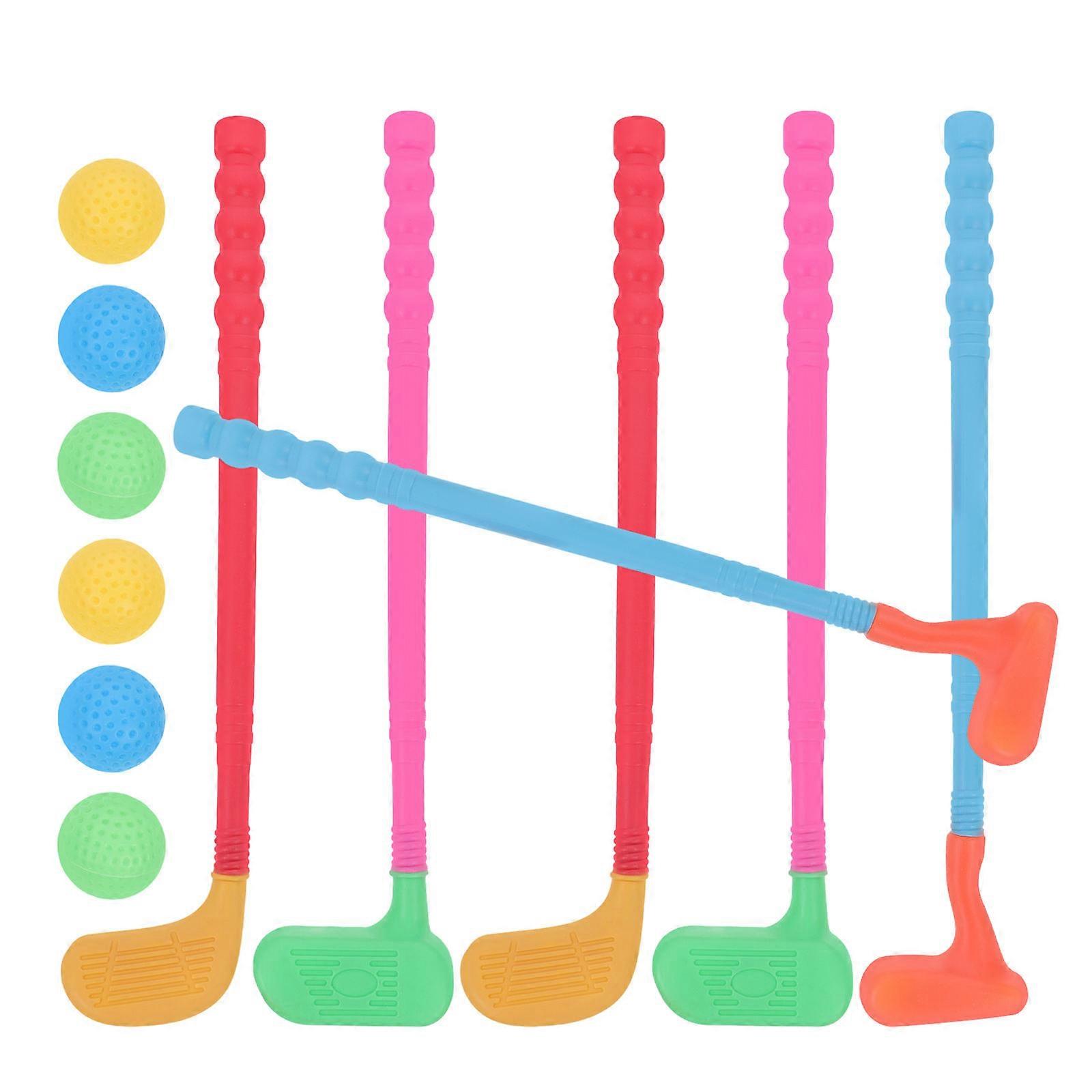 Assorted Color Children Golfs Kit for Sports Play with 2Sets