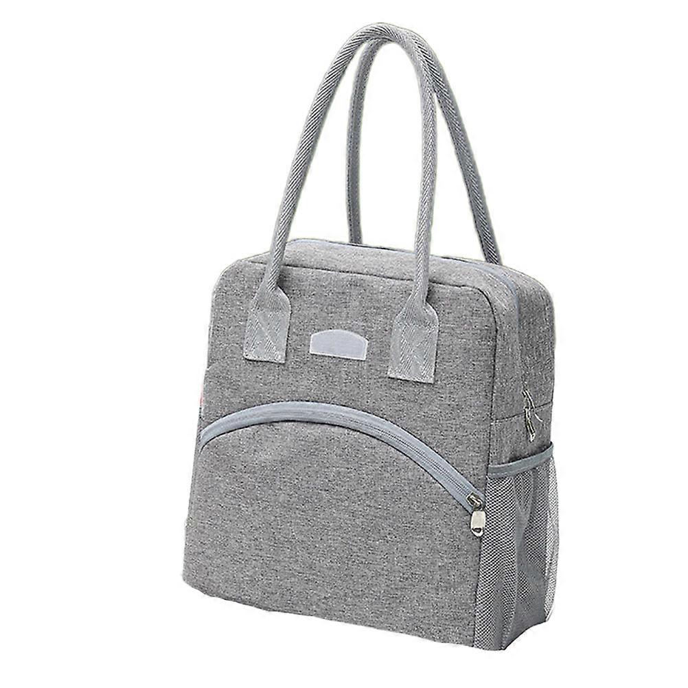 Portable Bento Bag Heat Preservation for Storage with Material Grey
