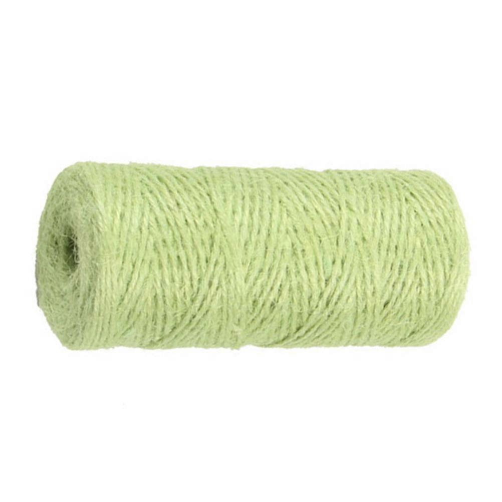 Arts and Crafts Hemp Rope for Decorating Rope String 100m Light Green