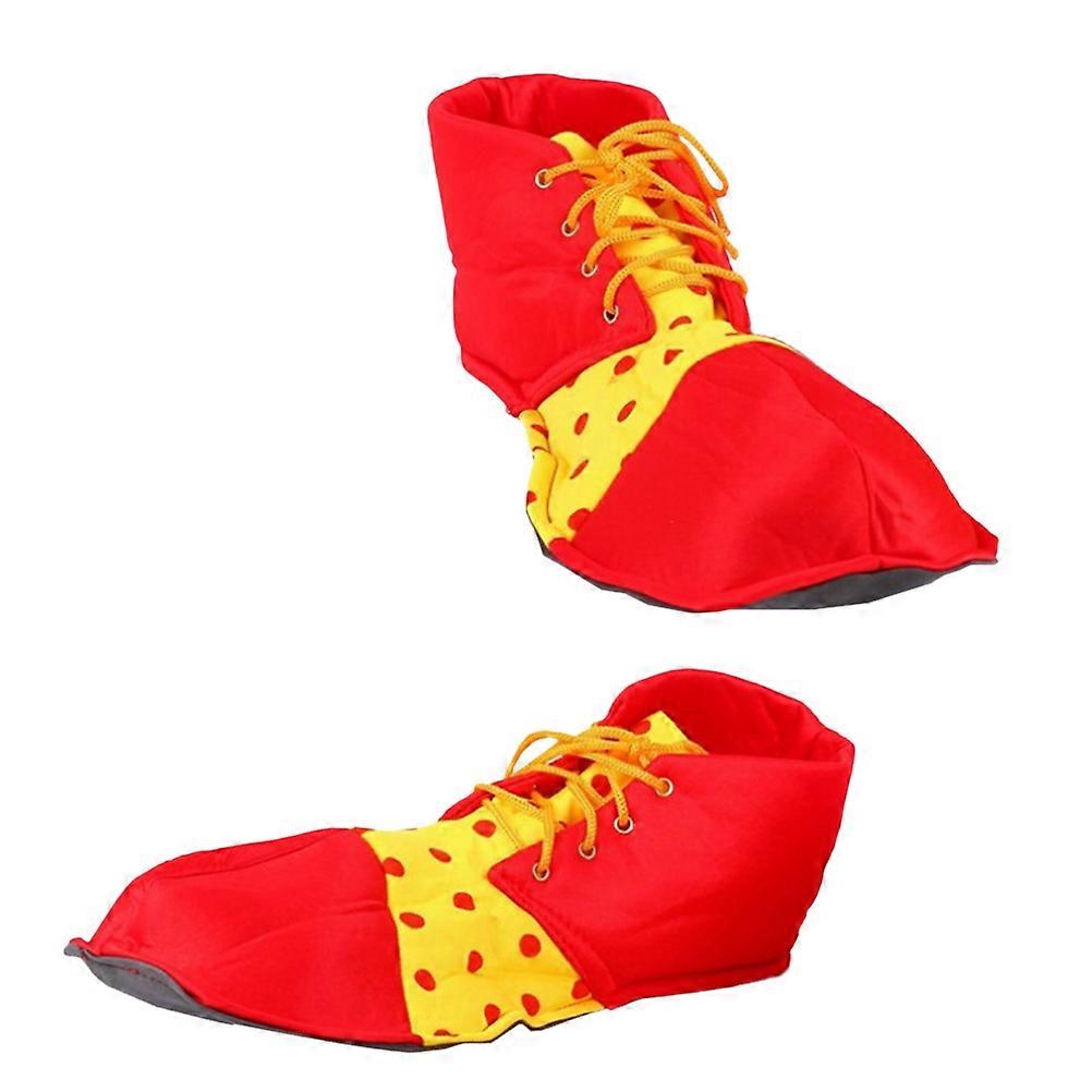 Prom Performance Clown Shoes for Dressing Up Red A Pair