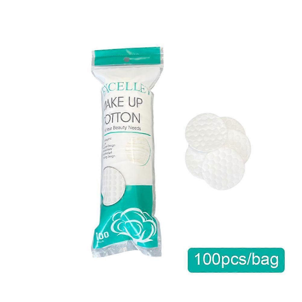 Premium Cotton Makeup Pads 100 Count Soft Gentle Makeup Remover Pads For Face Eyes Lips Reusable Absorbent Cosmetic Cotton Rounds