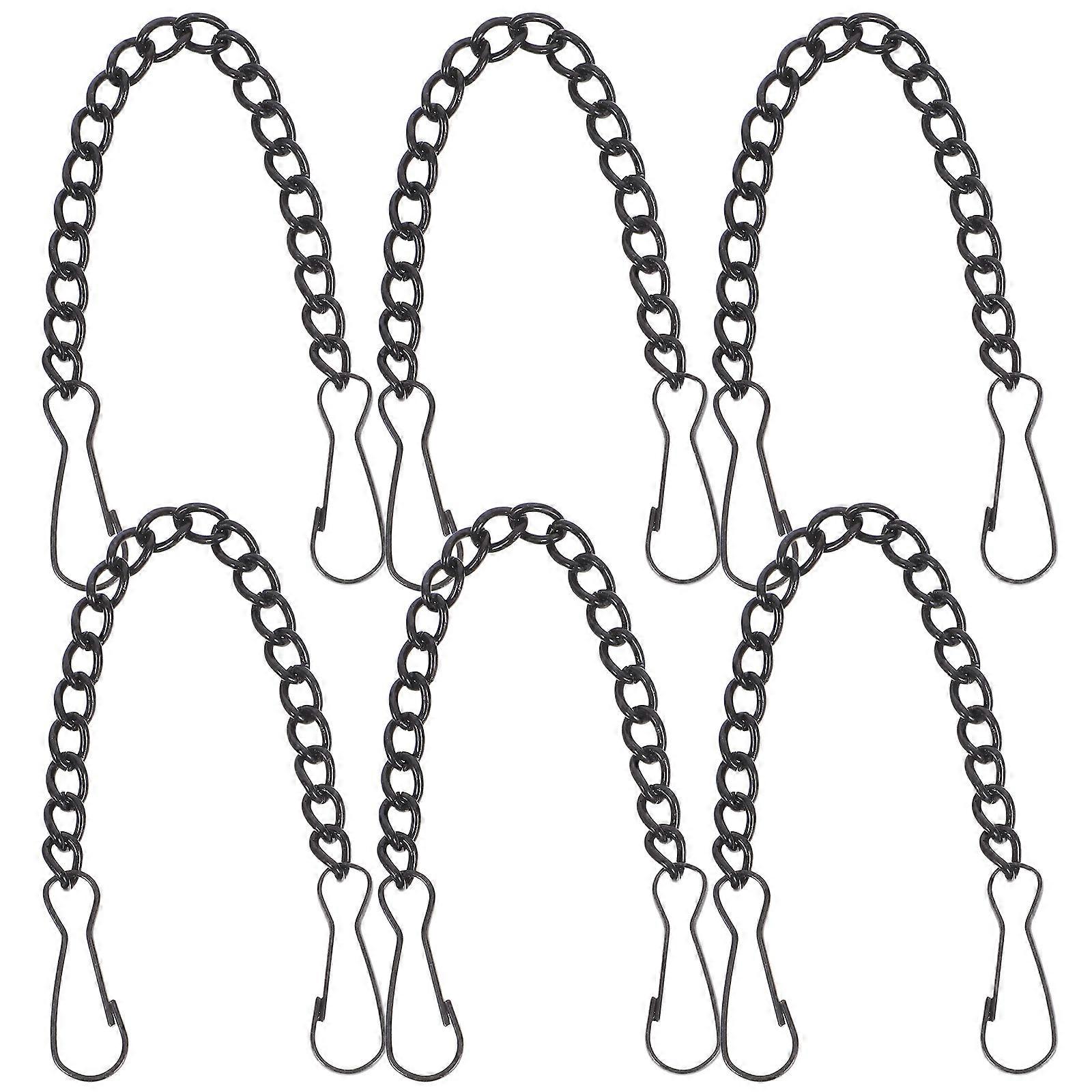 Door Sign Hanging Chains Iron Chains for Hanging 24Pcs Black Versatile