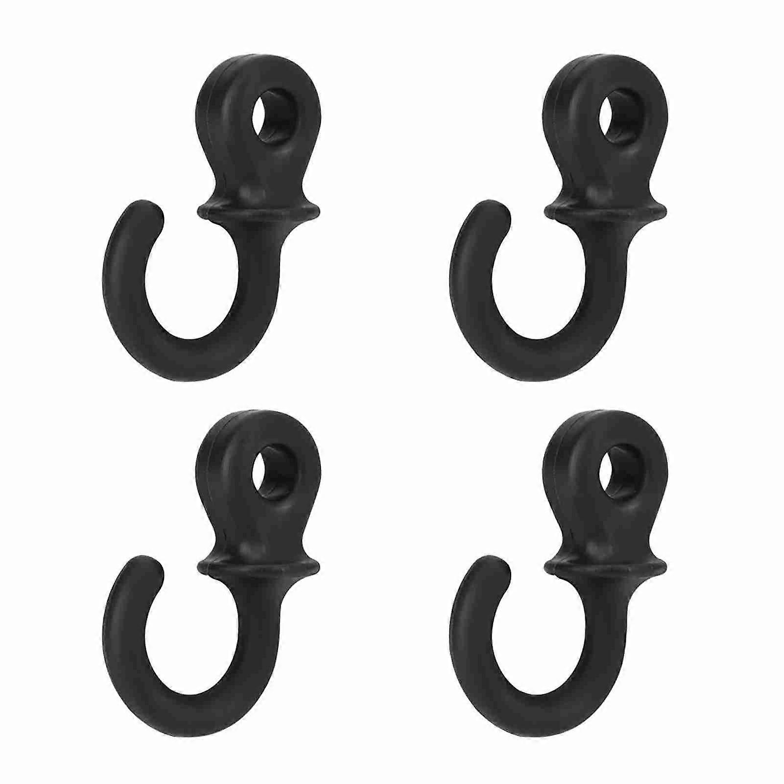 4Pcs Durable Rubber Compound Bow String Stabilizer Vibration Damper Shock Absorber Black Archery Accessory