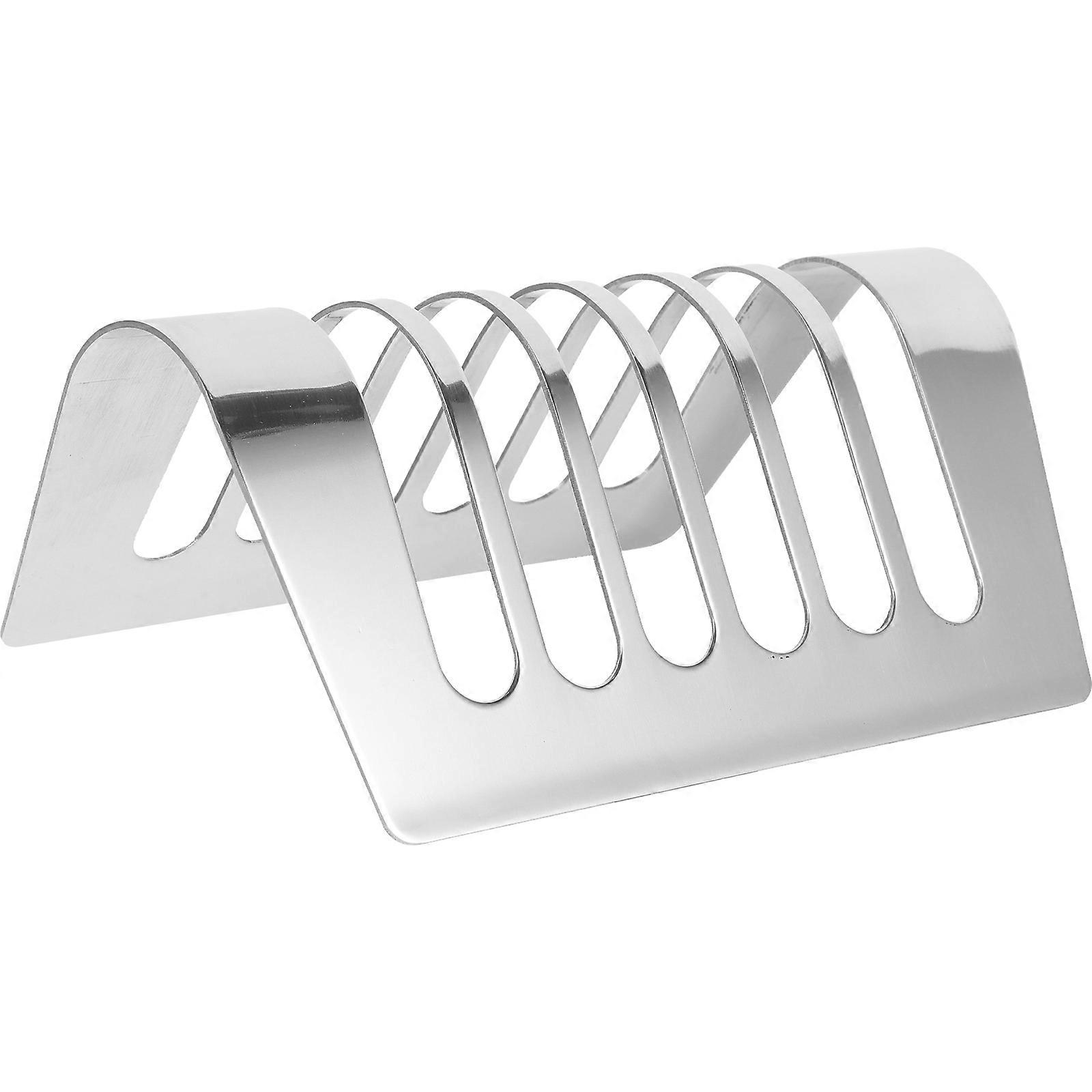 Elegant Arc Shape Bread Holder Display Rack 2Pcs For Daily Use Kitchen Storage 7.35X4.72X3.10in Stainless Steel Serving