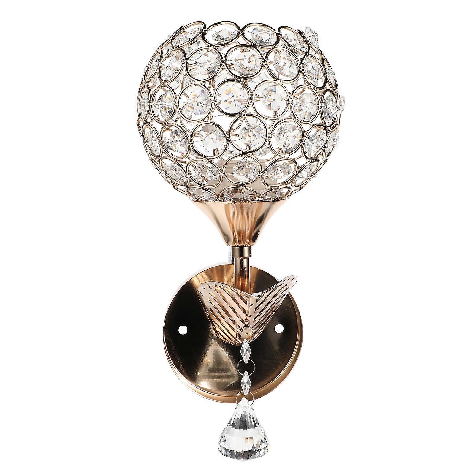 Indoor Wall Lamp Golden Bedside Lamp for 3Sets Lighting Use