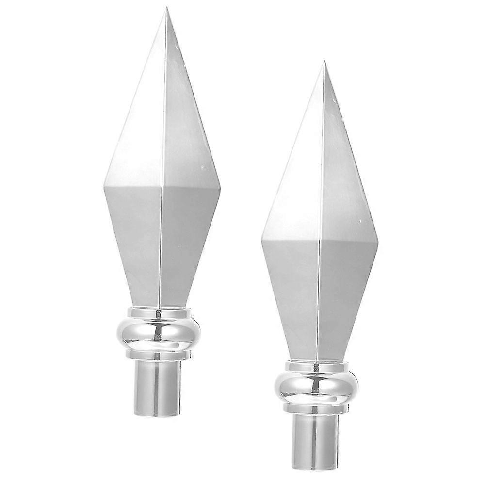 Durable Aluminum Alloy Flagpole Head Replacement For Ceremonial Use Outdoor With 11.4X3.1X3.9In Tapered Design Prevent Flag Entanglement 4Pcs