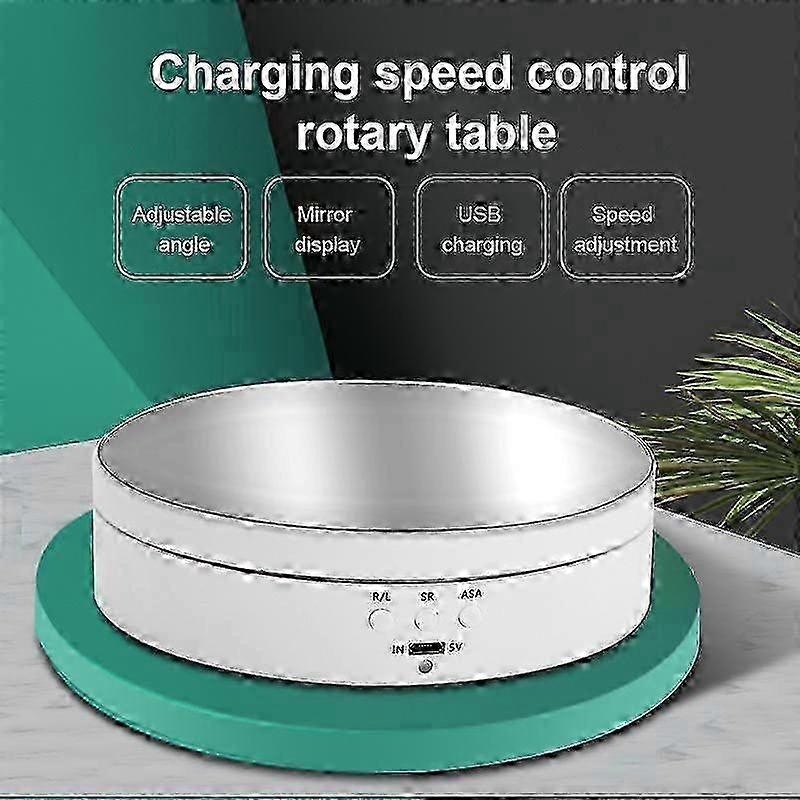 3 Speed Electric Rotating Display Stand 360 Degree Jewelry Turntable Rotating Base Rotary Table For Photography Video Shoot Prop