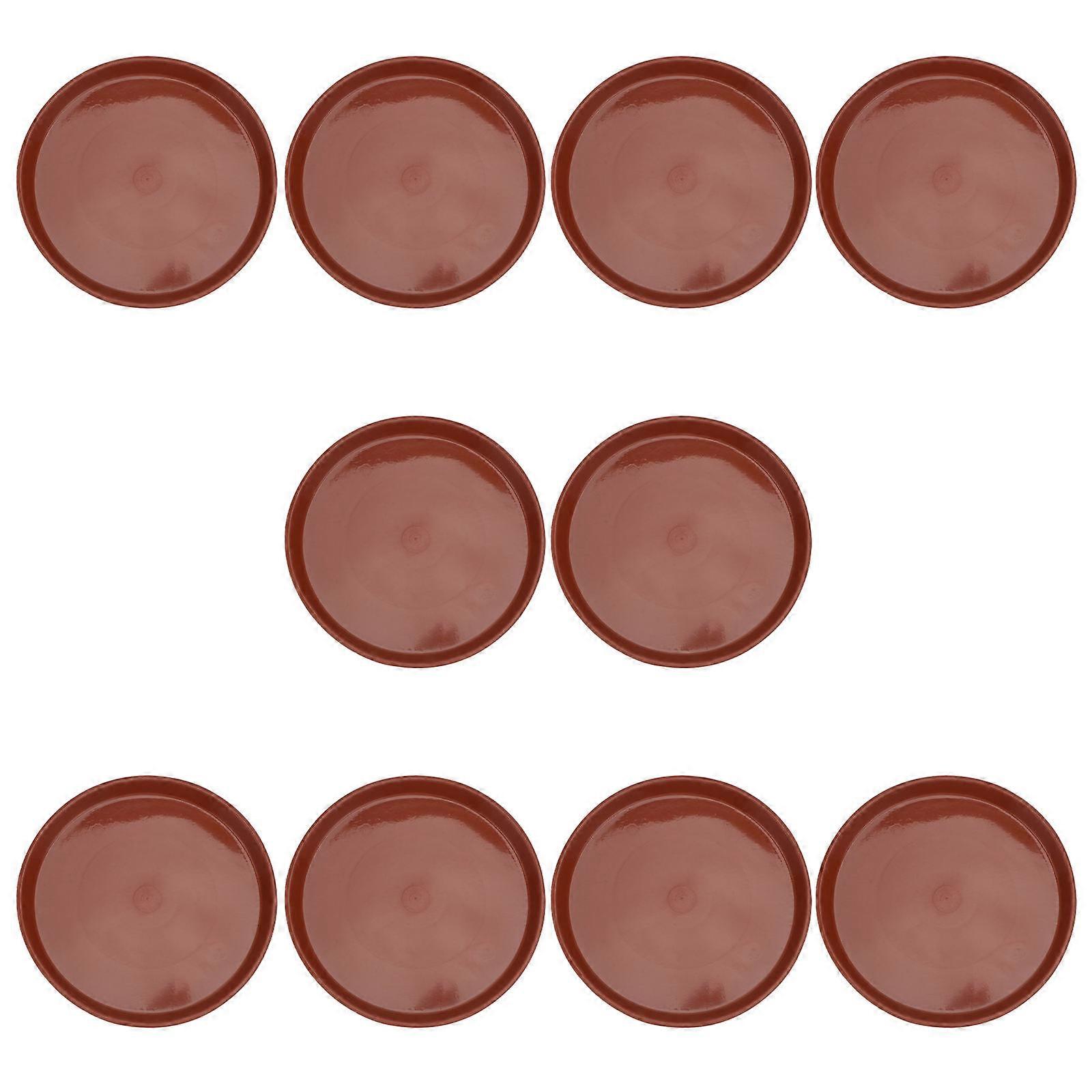 Plastic Planter Runoff Tray For Garden Use Maintain Moisture Levels Type 280 Red Outside Diameter 255mm 10Pcs