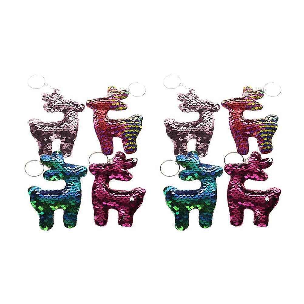 Key Chain Elk Design for Decoration 16Pcs Assorted Color Bag Pendant