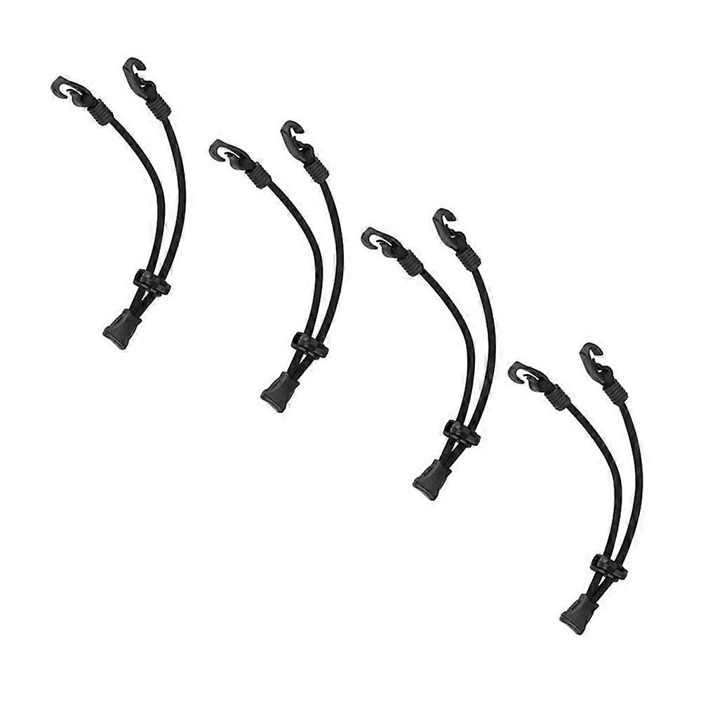 Adjustable Mask Extension Cord Nylon Black for 4Pcs Convenient Mask Use