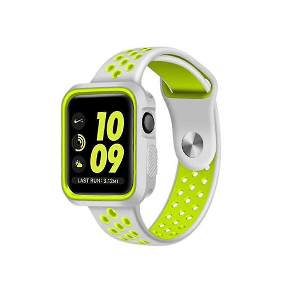 Fluorescent Yellow Watch Case Silicone Protective Case for 42mm